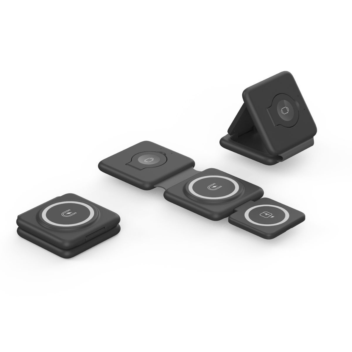 Folding Magnetic 3-in-1 Wireless Charger