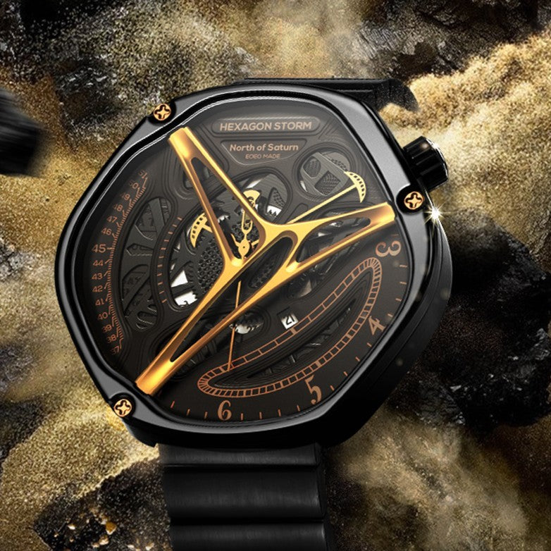 π½ Men's Hollowed Out Alien Watch: Unleash Bold Style Beyond the Ordinary! π½