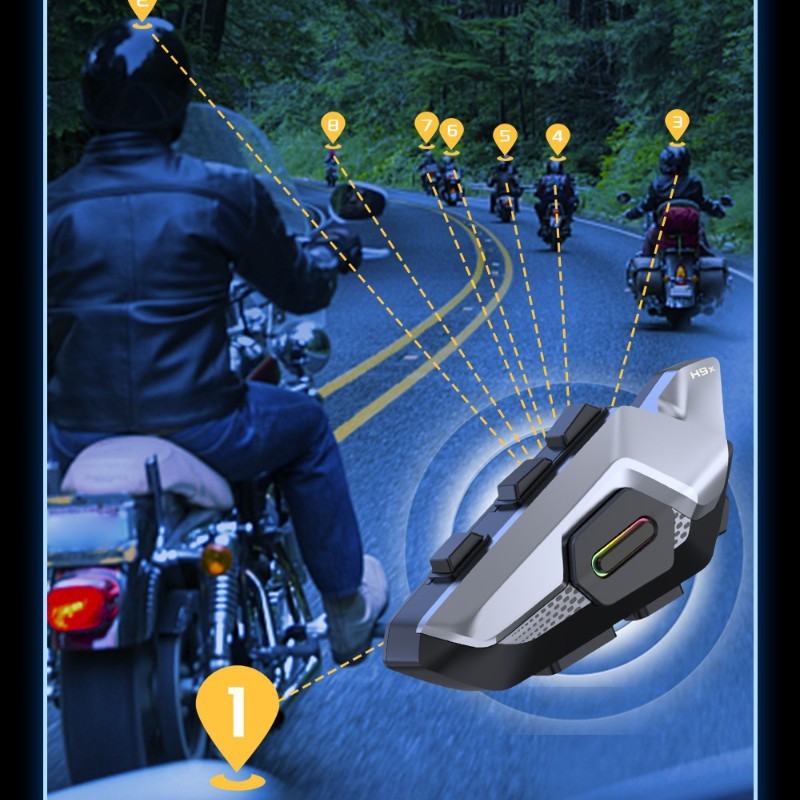 Motorcycle Helmet Bluetooth Headset Intercom 🏍️🎧