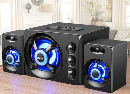 🔥 Desktop Home Speakers – Immersive Sound with Multi-Mode Connectivity! 🎶