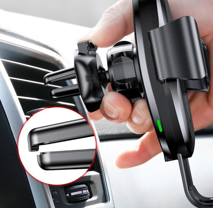 Gravity Bracket Wireless Charging Car Mount – 2-in-1 Charger & Phone Holder