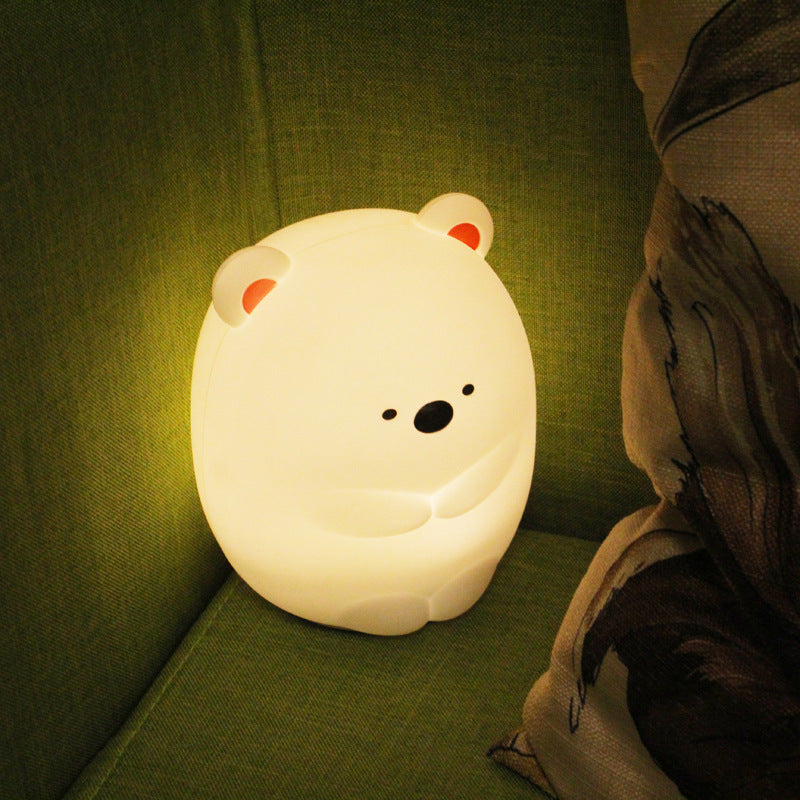 Daddy Bear Colorful Silicone Night Light