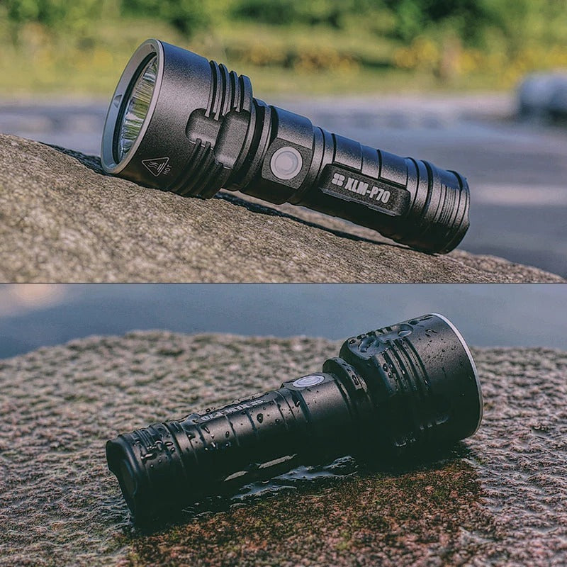 Strong LED Flashlight - Rechargeable Super Bright Outdoor Lamp