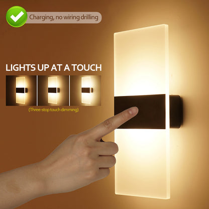 Indoor USB Rechargeable Wall Lamp - Motion Sensor LED Light