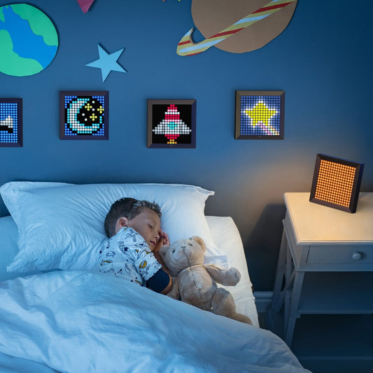 Divoom PIXOO Bluetooth Pixel Digital Photo Frame & Alarm Clock