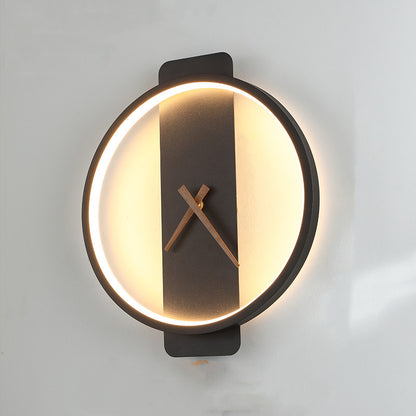 Nordic Wall Lamp - Bedside Clock Design LED Light