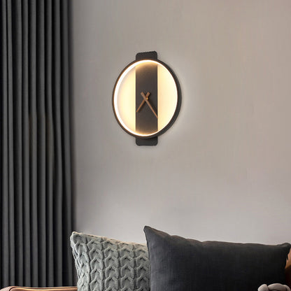 Nordic Wall Lamp - Bedside Clock Design LED Light