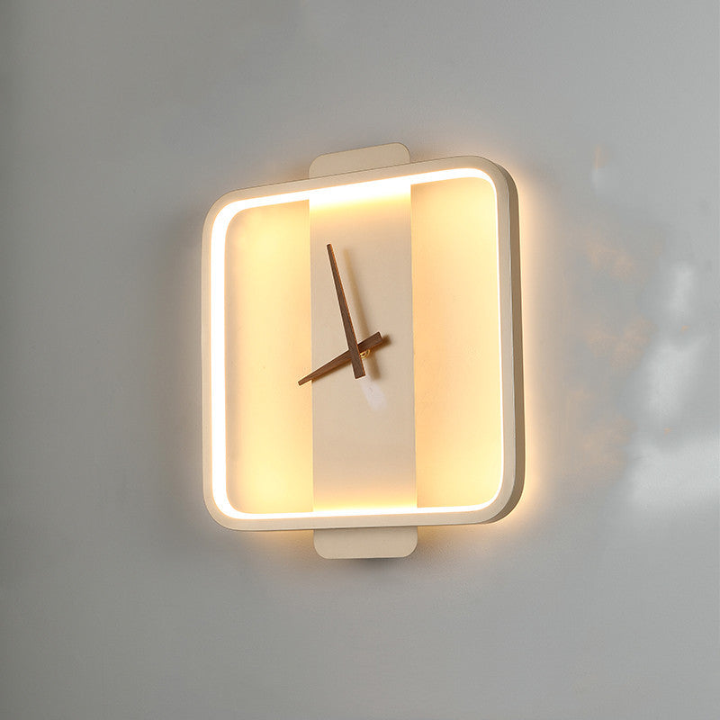 Nordic Wall Lamp - Bedside Clock Design LED Light