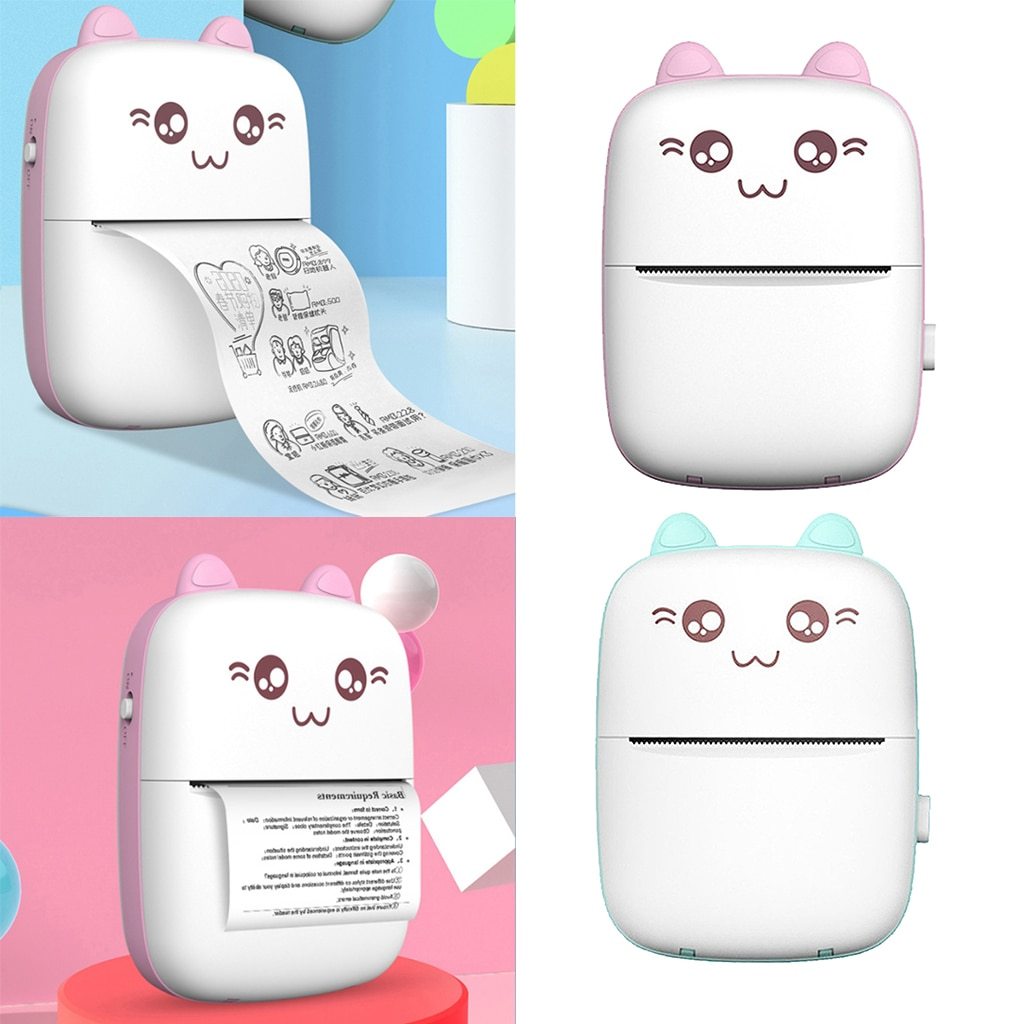Mini Printer Portable Bluetooth WiFi – Compact Mobile Photo & Label Printer