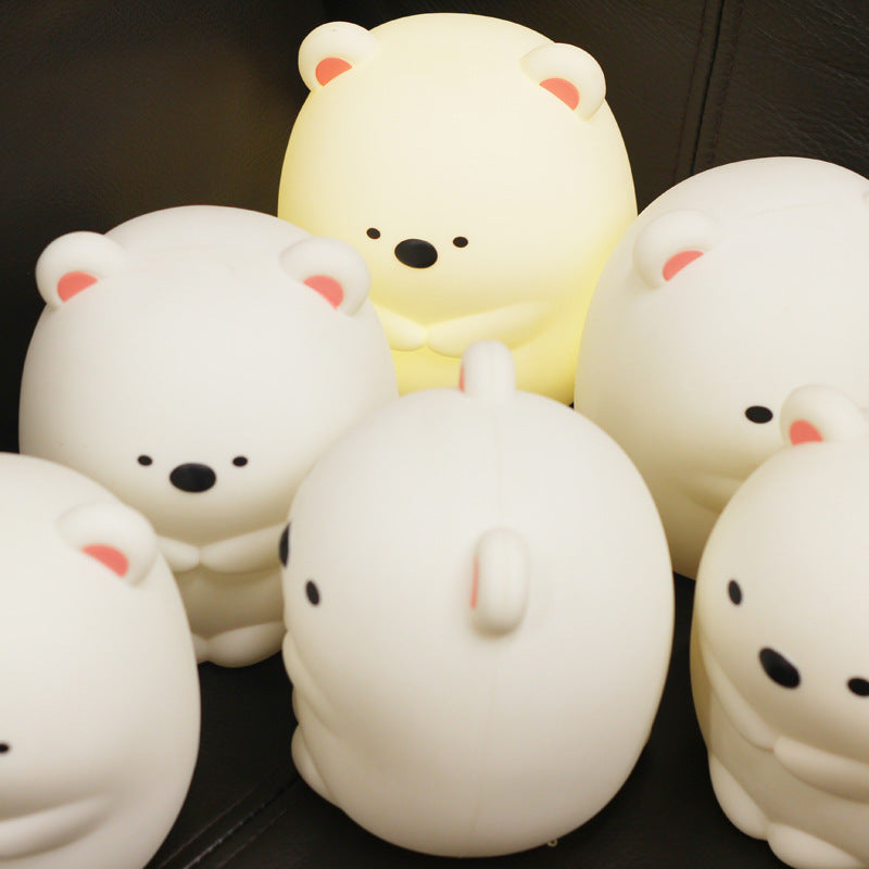 Daddy Bear Colorful Silicone Night Light