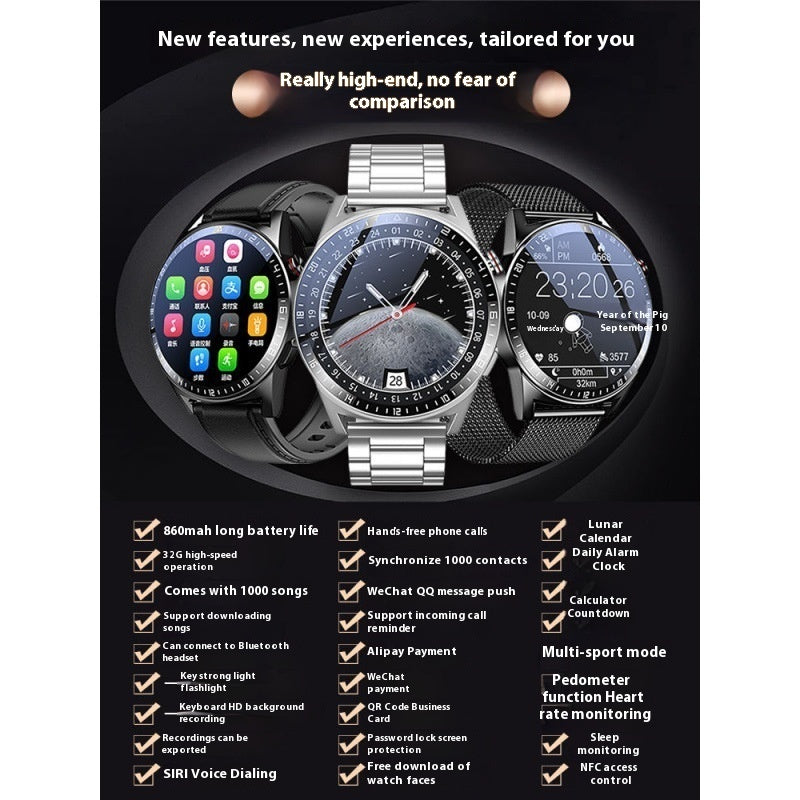 🔥 Power Up Your Life: Smartwatch with 32G Memory, Flashlight & Ultra-Long Battery! 🔥
