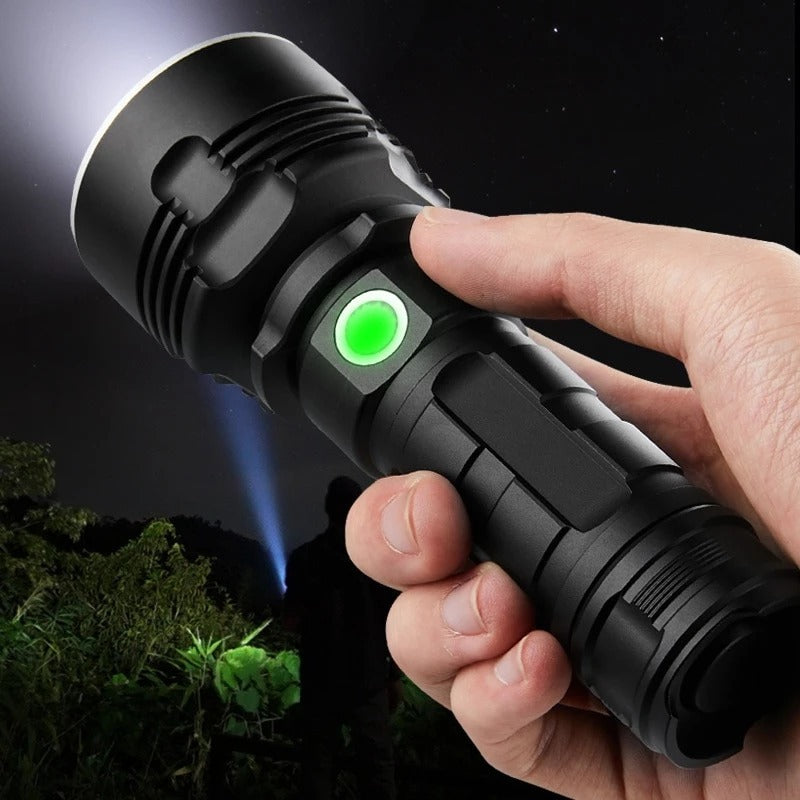 Strong LED Flashlight - Rechargeable Super Bright Outdoor Lamp