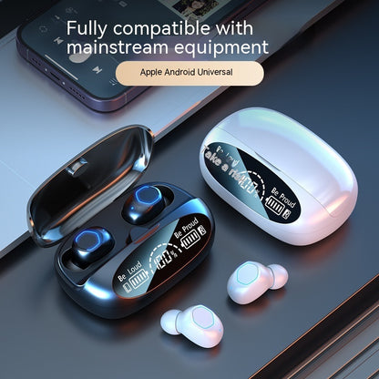 TWS Large Capacity Wireless Touch Digital Display Bluetooth Headset