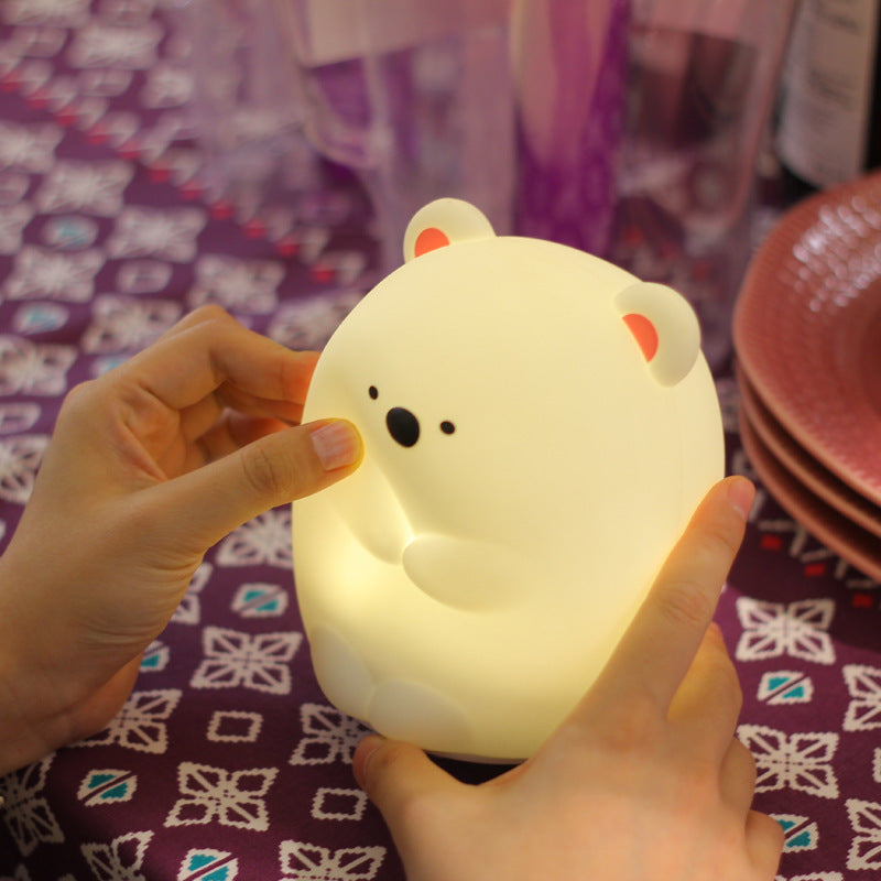 Daddy Bear Colorful Silicone Night Light