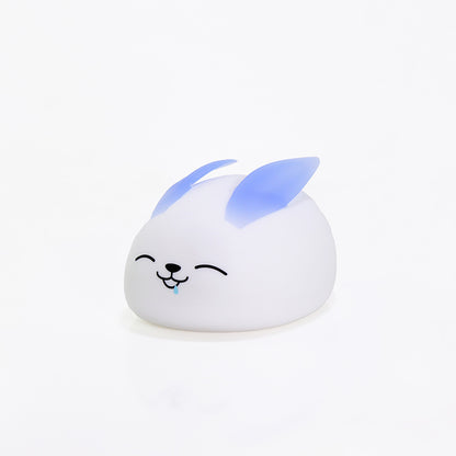 LED Projection Silicone Night Light - Cute Cartoon Design