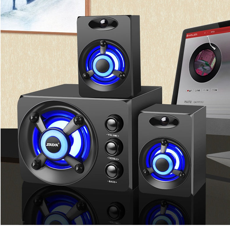 🔥 Desktop Home Speakers – Immersive Sound with Multi-Mode Connectivity! 🎶