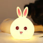 Cute Animal Rabbit Night Light - Silicone Touch Sensor LED Lamp