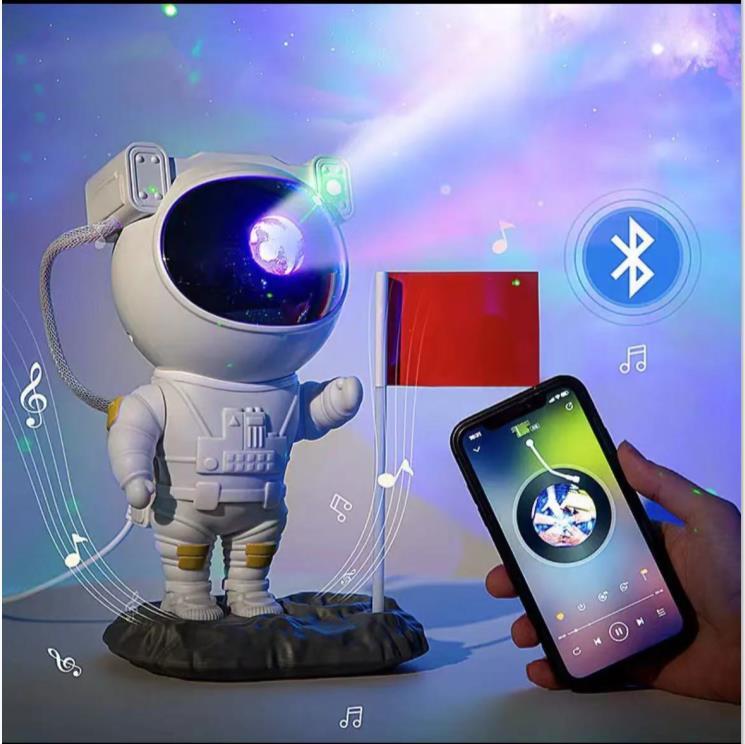 Creative Astronaut Galaxy Starry Sky Projector Nightlight - USB Bedroom Table Lamp