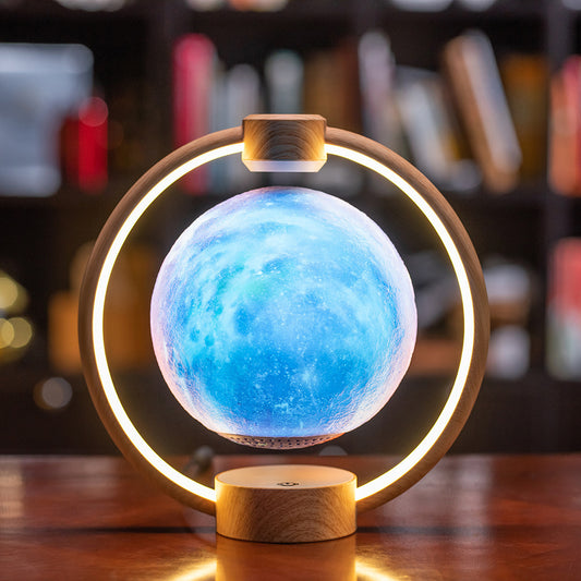 Maglev Moon Light Bluetooth Speaker - 3D Colorful Floating LED