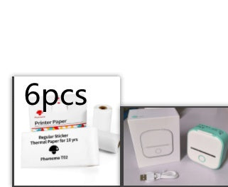🖨️ Portable Mini Thermal Label Printer – Inkless Bluetooth-Compatible Home & Office Printer