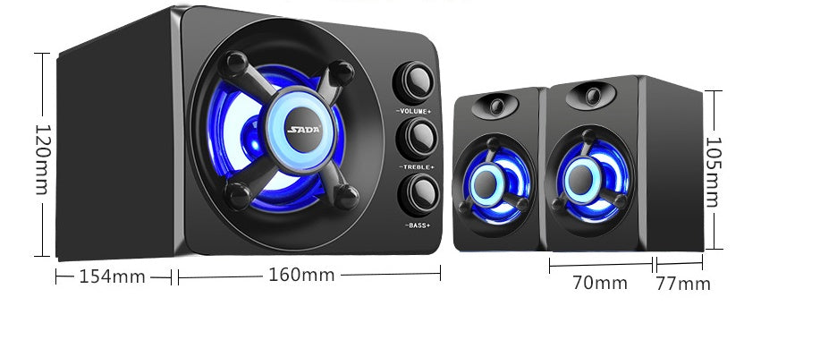 🔥 Desktop Home Speakers – Immersive Sound with Multi-Mode Connectivity! 🎶