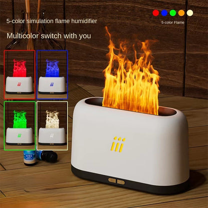 Flame Aroma Diffuser & Ultrasonic Cool Mist Humidifier