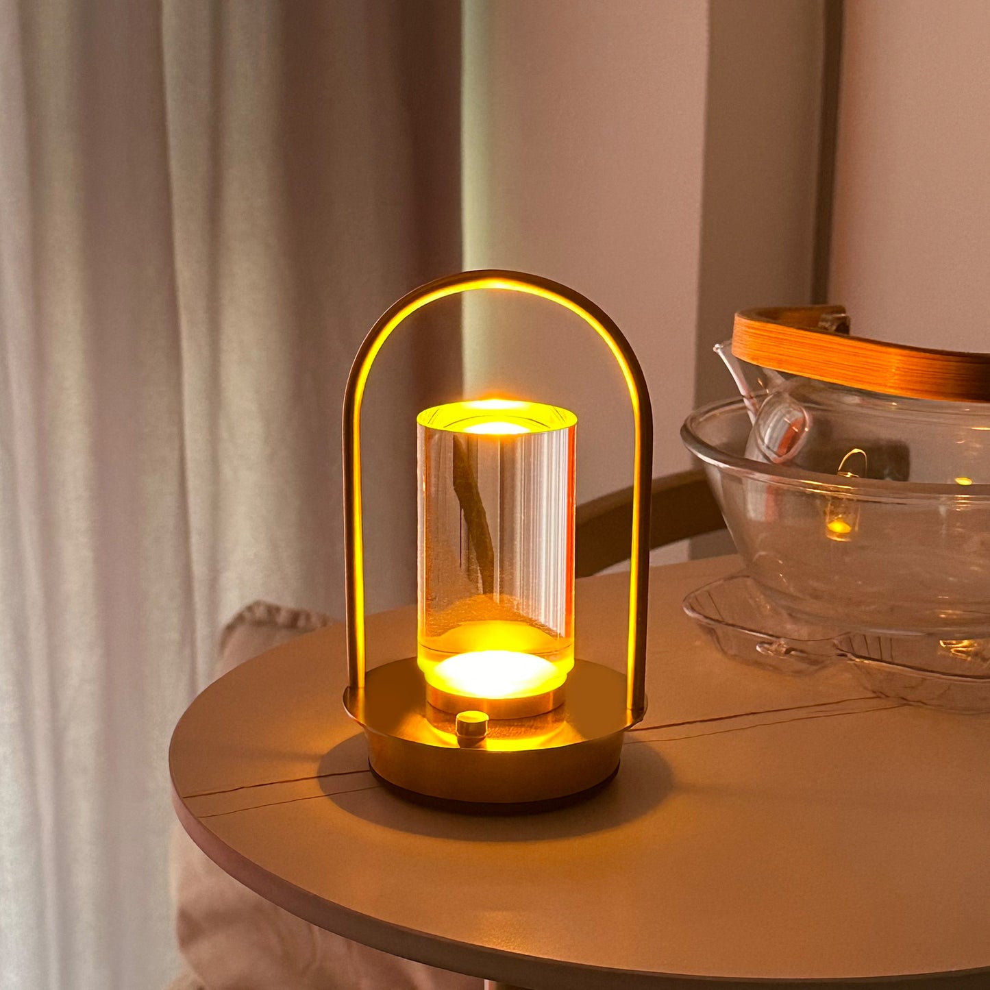 Simple Portable Ambience Light - LED Rechargeable Touch Night Lamp