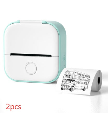 🖨️ Portable Mini Thermal Label Printer – Inkless Bluetooth-Compatible Home & Office Printer