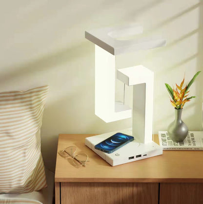 Creative Wireless Charging Suspension Lamp - Balance Lamp for Home and Bedroom