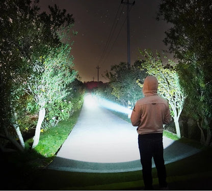 Strong LED Flashlight - Rechargeable Super Bright Outdoor Lamp