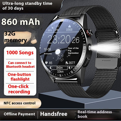 🔥 Power Up Your Life: Smartwatch with 32G Memory, Flashlight & Ultra-Long Battery! 🔥