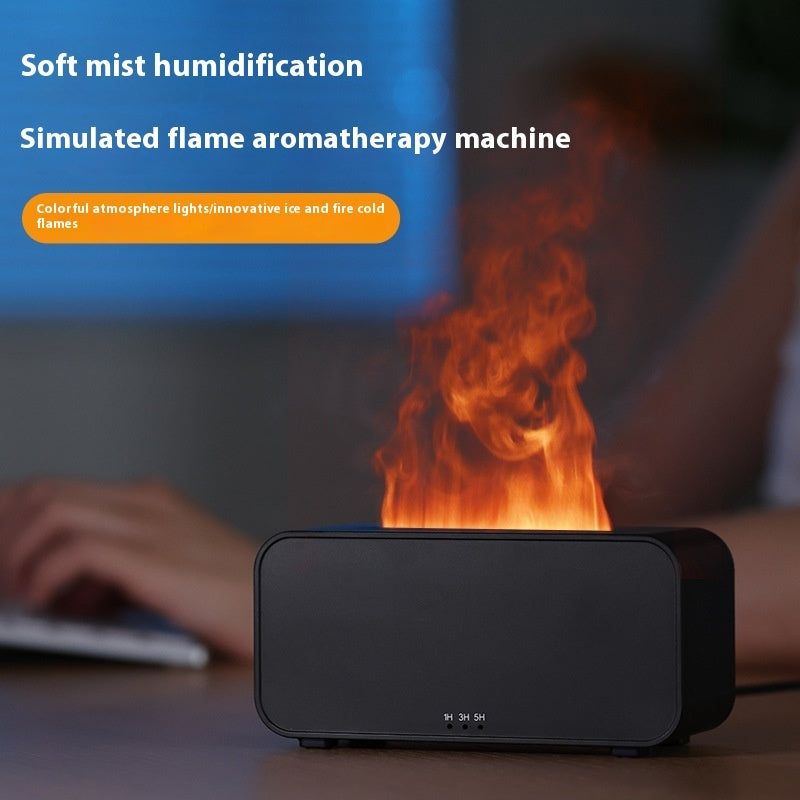 Timing Simulation Aroma Diffuser & USB Flame Humidifier