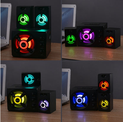 🔥 Desktop Home Speakers – Immersive Sound with Multi-Mode Connectivity! 🎶