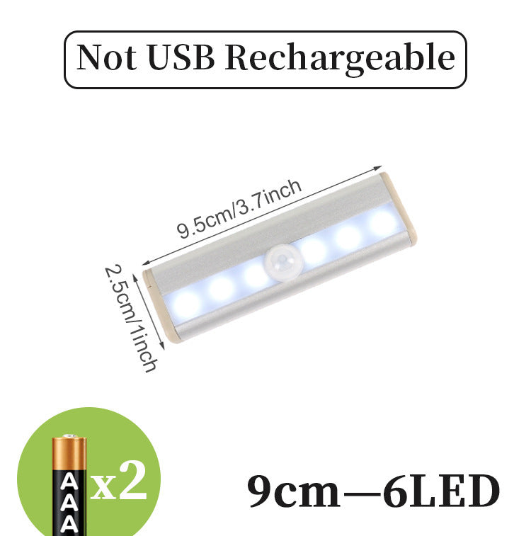 LED Sensor Light Bar - Motion-Activated Rechargeable Night Light