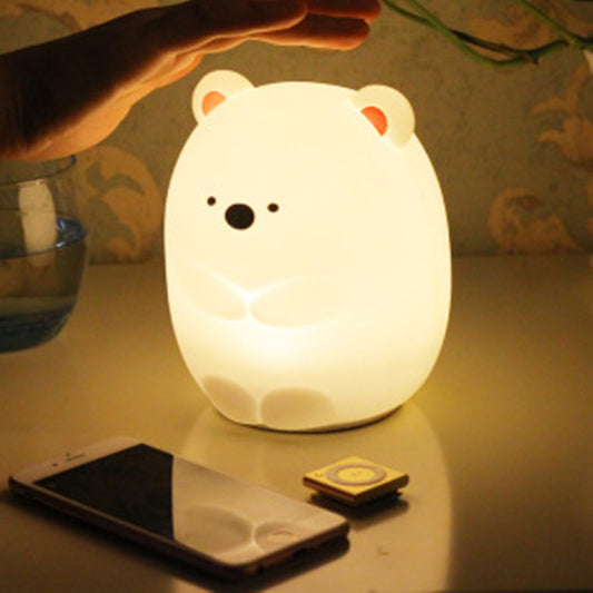 Daddy Bear Colorful Silicone Night Light