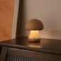 Wooden Mushroom LED Night Light – Cozy Bedside Lamp