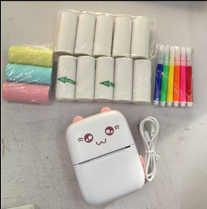 Mini Printer Portable Bluetooth WiFi – Compact Mobile Photo & Label Printer