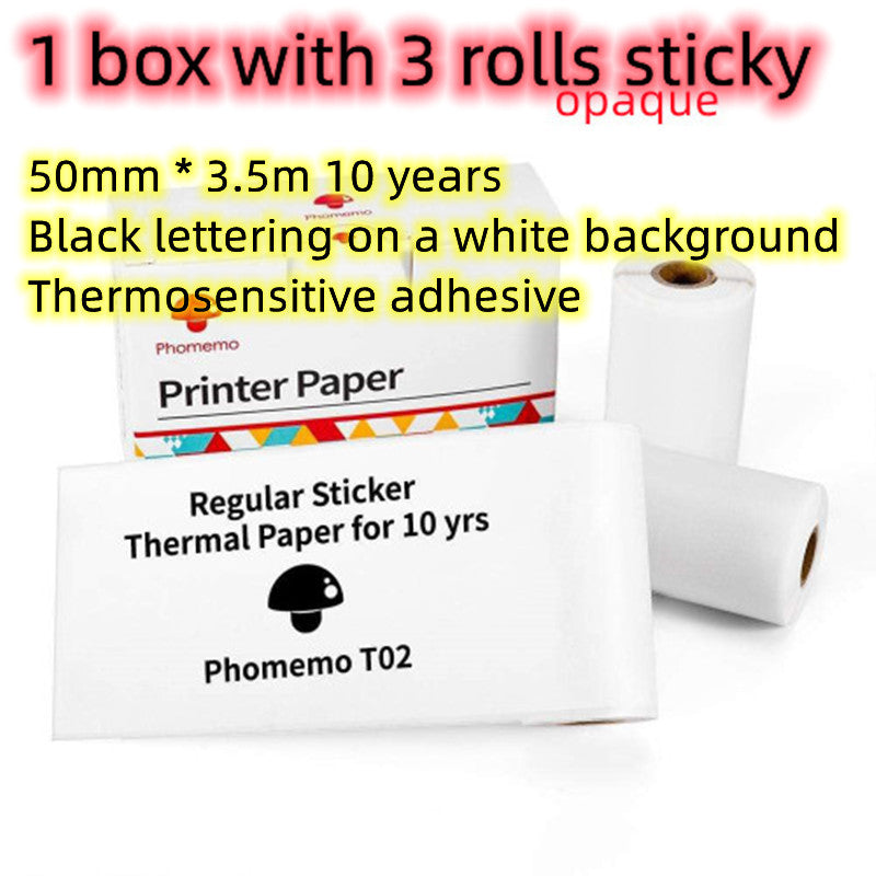 🖨️ Portable Mini Thermal Label Printer – Inkless Bluetooth-Compatible Home & Office Printer