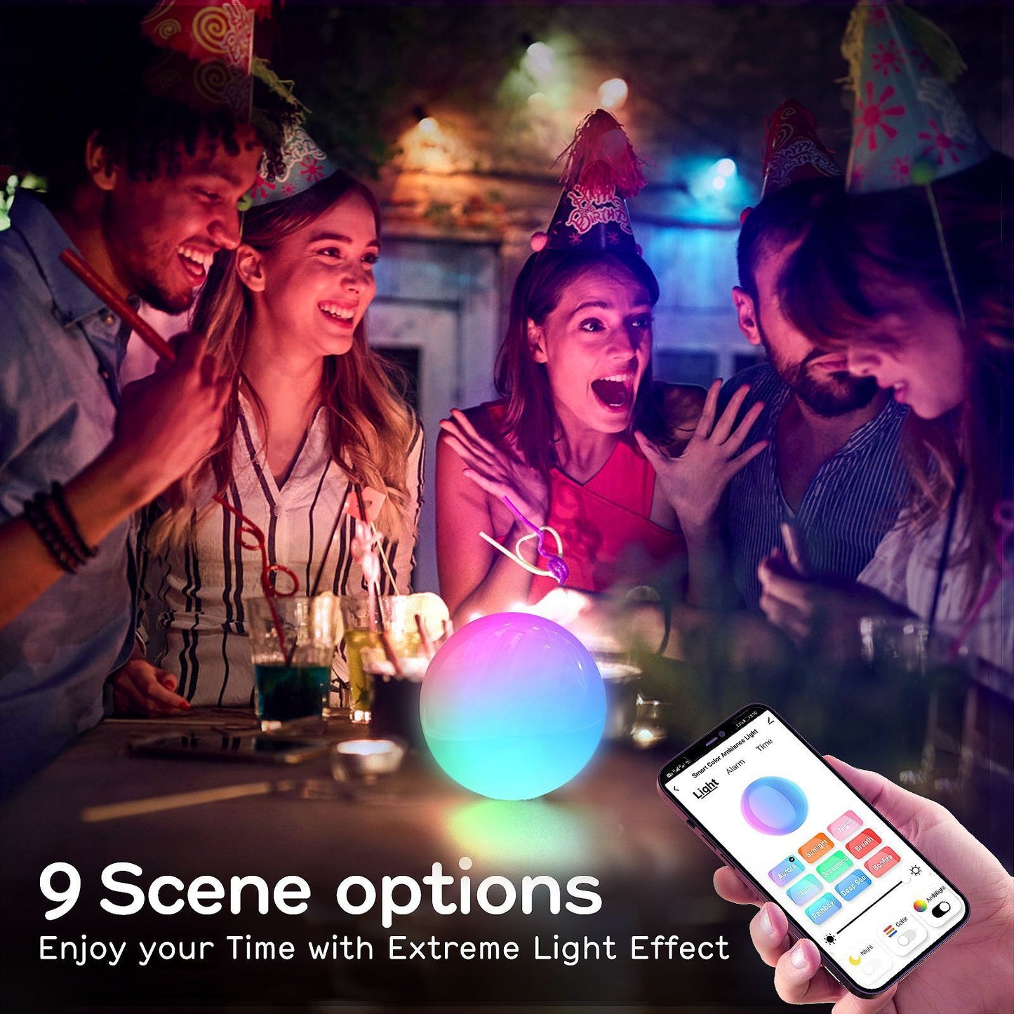 LED Color Atmosphere Lamp - Indoor Colorful Table Night Light