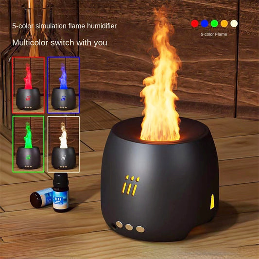 Flame Aroma Diffuser & Ultrasonic Cool Mist Humidifier