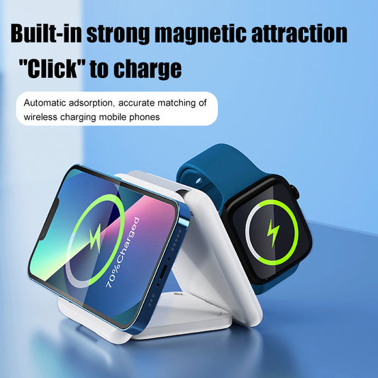 Folding Magnetic 3-in-1 Wireless Charger