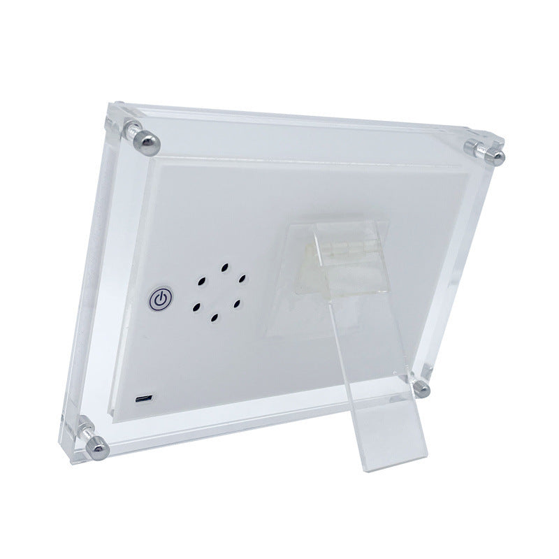 Transparent Acrylic Digital Photo Frame - WiFi Video Player & Music Support