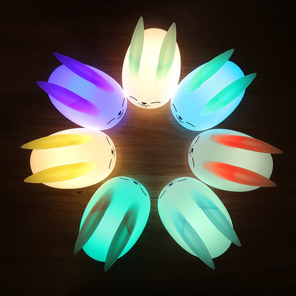 LED Projection Silicone Night Light - Cute Cartoon Design