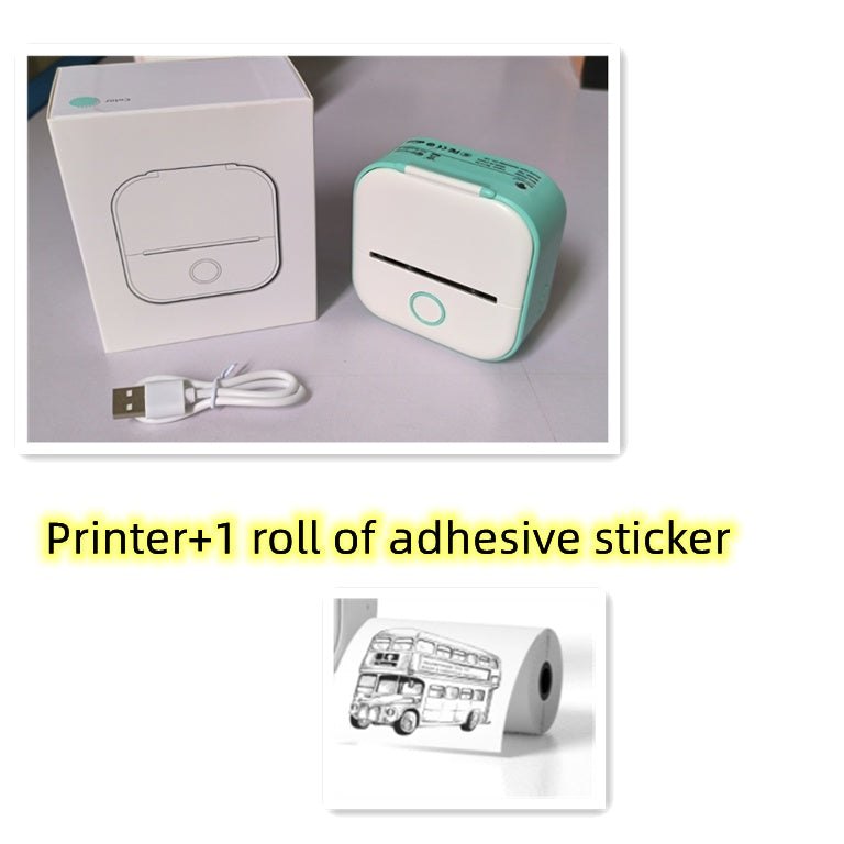 🖨️ Portable Mini Thermal Label Printer – Inkless Bluetooth-Compatible Home & Office Printer