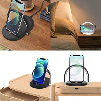 3-In-1 Foldable Wireless Charger Night Light & Fast Charging Station