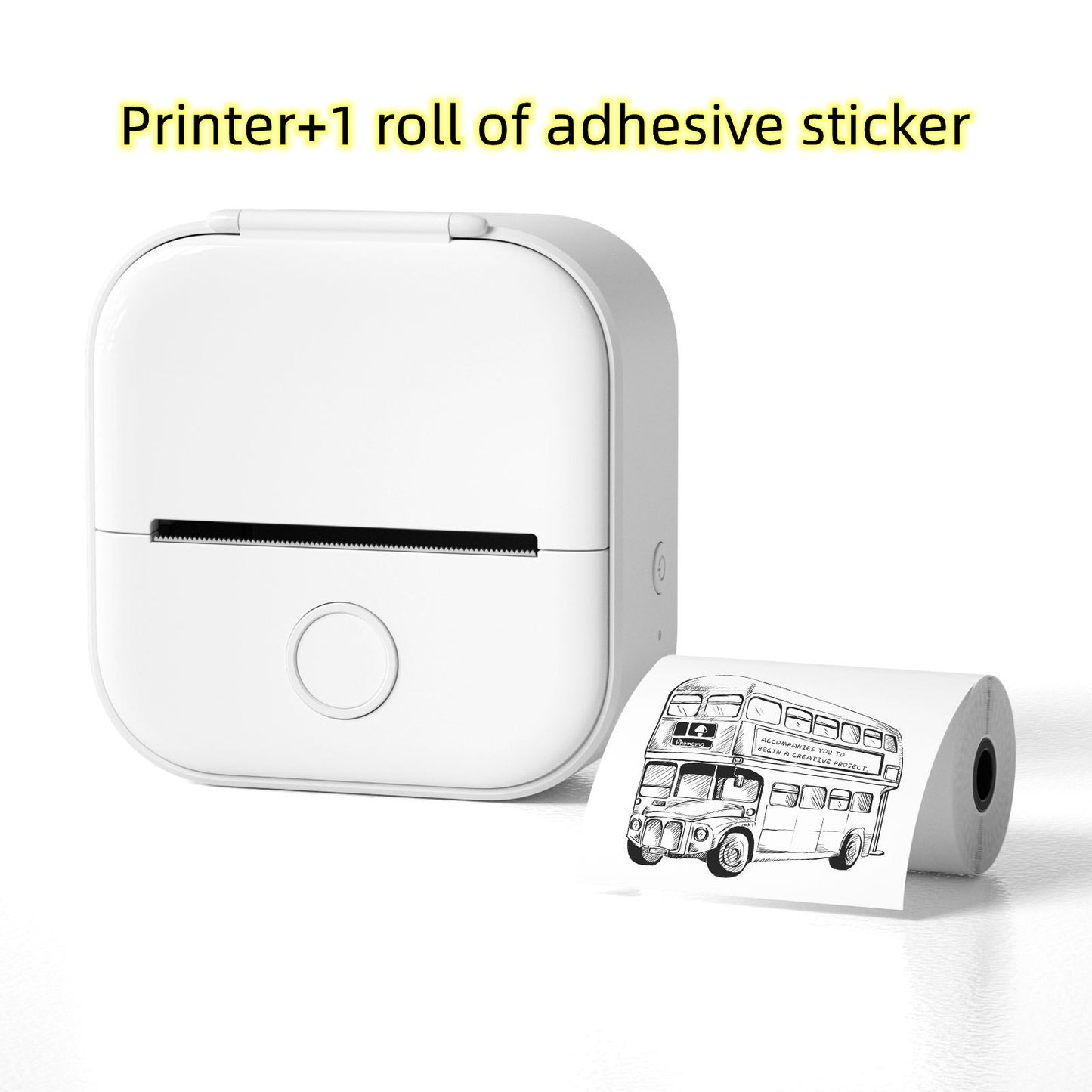 🖨️ Portable Mini Thermal Label Printer – Inkless Bluetooth-Compatible Home & Office Printer