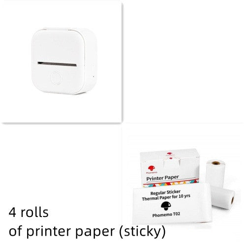 🖨️ Portable Mini Thermal Label Printer – Inkless Bluetooth-Compatible Home & Office Printer