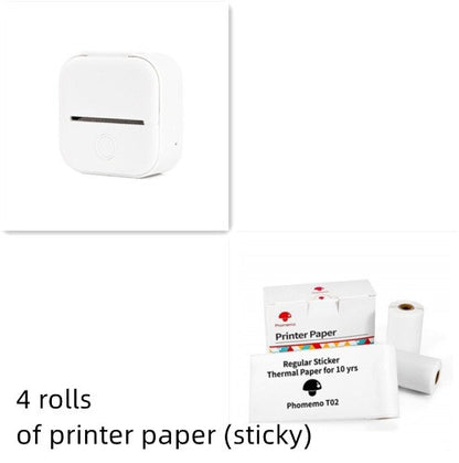 🖨️ Portable Mini Thermal Label Printer – Inkless Bluetooth-Compatible Home & Office Printer