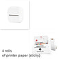 🖨️ Portable Mini Thermal Label Printer – Inkless Bluetooth-Compatible Home & Office Printer