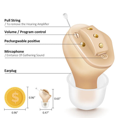 Digital Invisible Hearing Aid – Wireless Sound Amplifier for Elderly